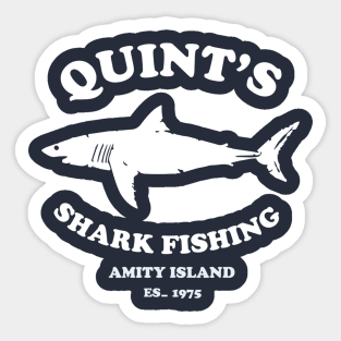 Quint's Shark Fishing Amity Island Es 1975 Jaws Sticker